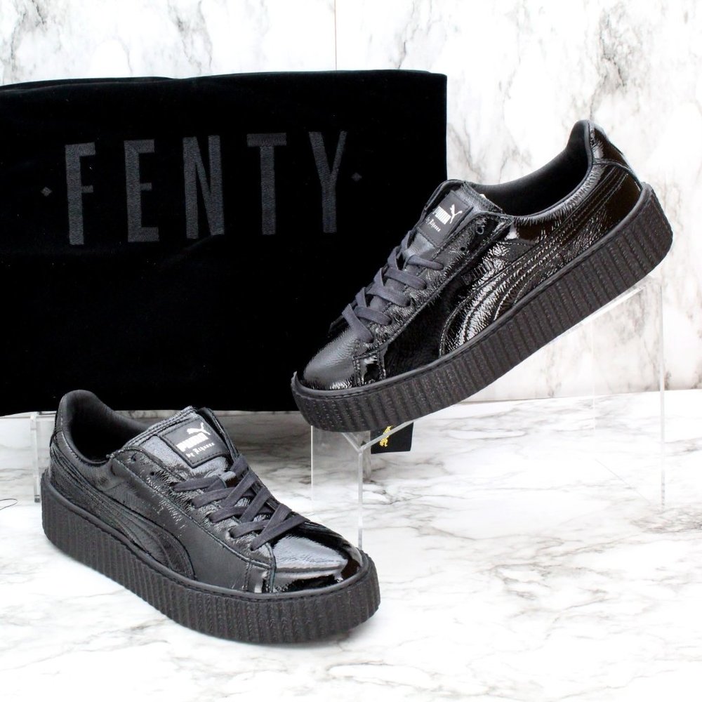 COPY - Puma Women's CREEPER Cracked Leather By: Rhianna 9.5 US {Puma Black}